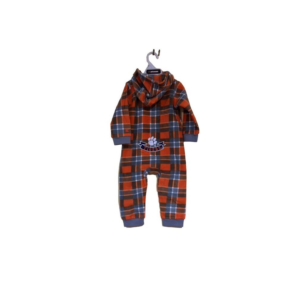 Clemson University Tigers Colosseum Plaid Fleece Infant Jumper Hooded 6-12 M - Picture 7 of 8